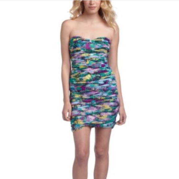 BcbgMaxazria Strapless Mini Dress - Picture 3 of 8
